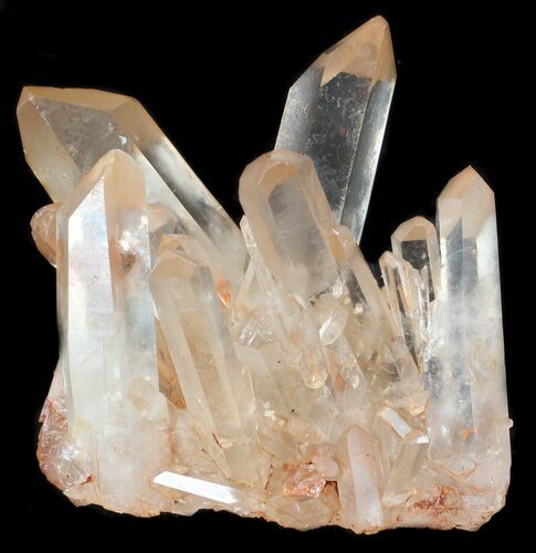 Tangerine Quartz Crystal Cluster - Madagascar #36209
